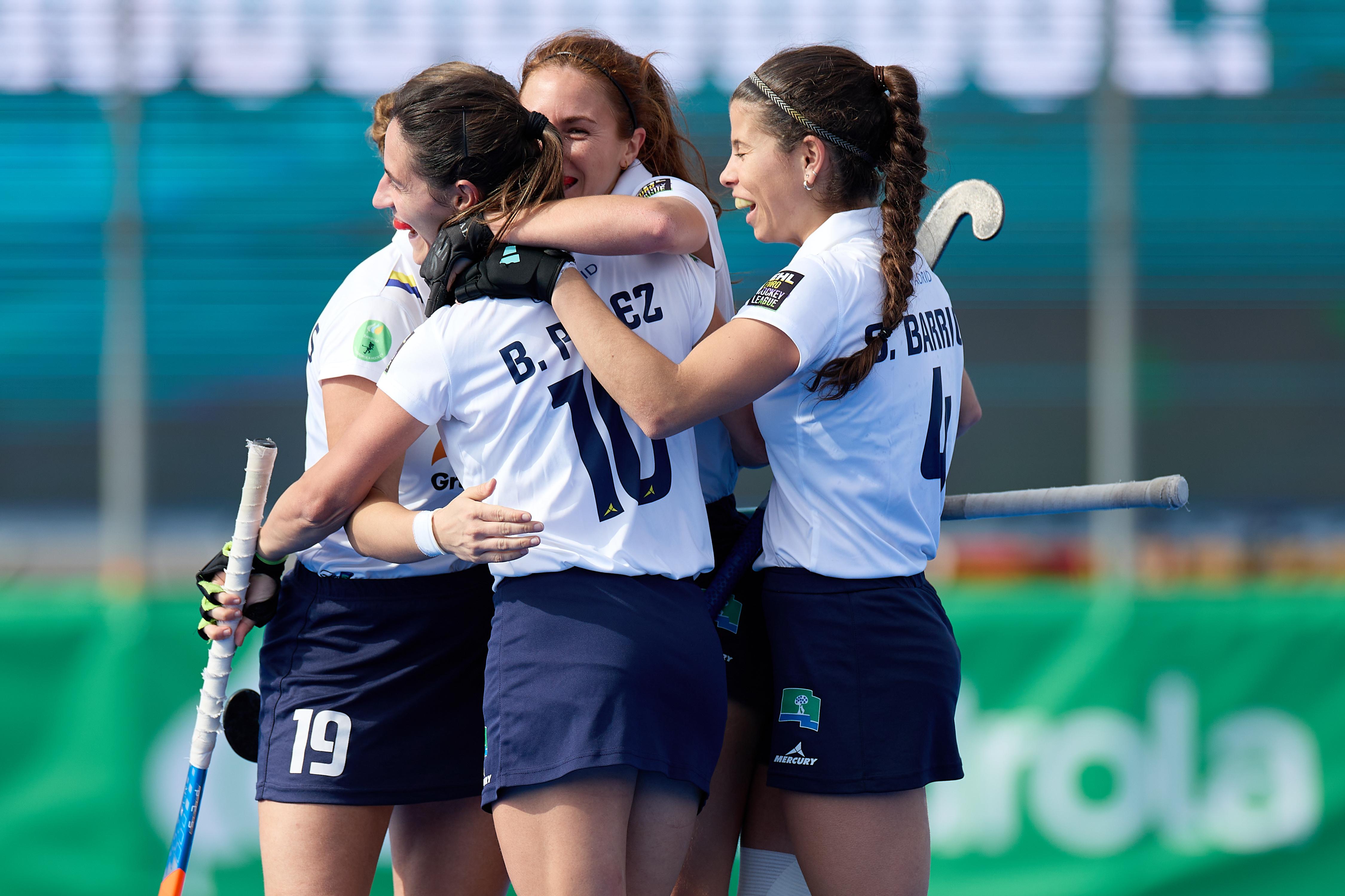 Las jugadoras del Club celebran un gol. Foto: Rfeh