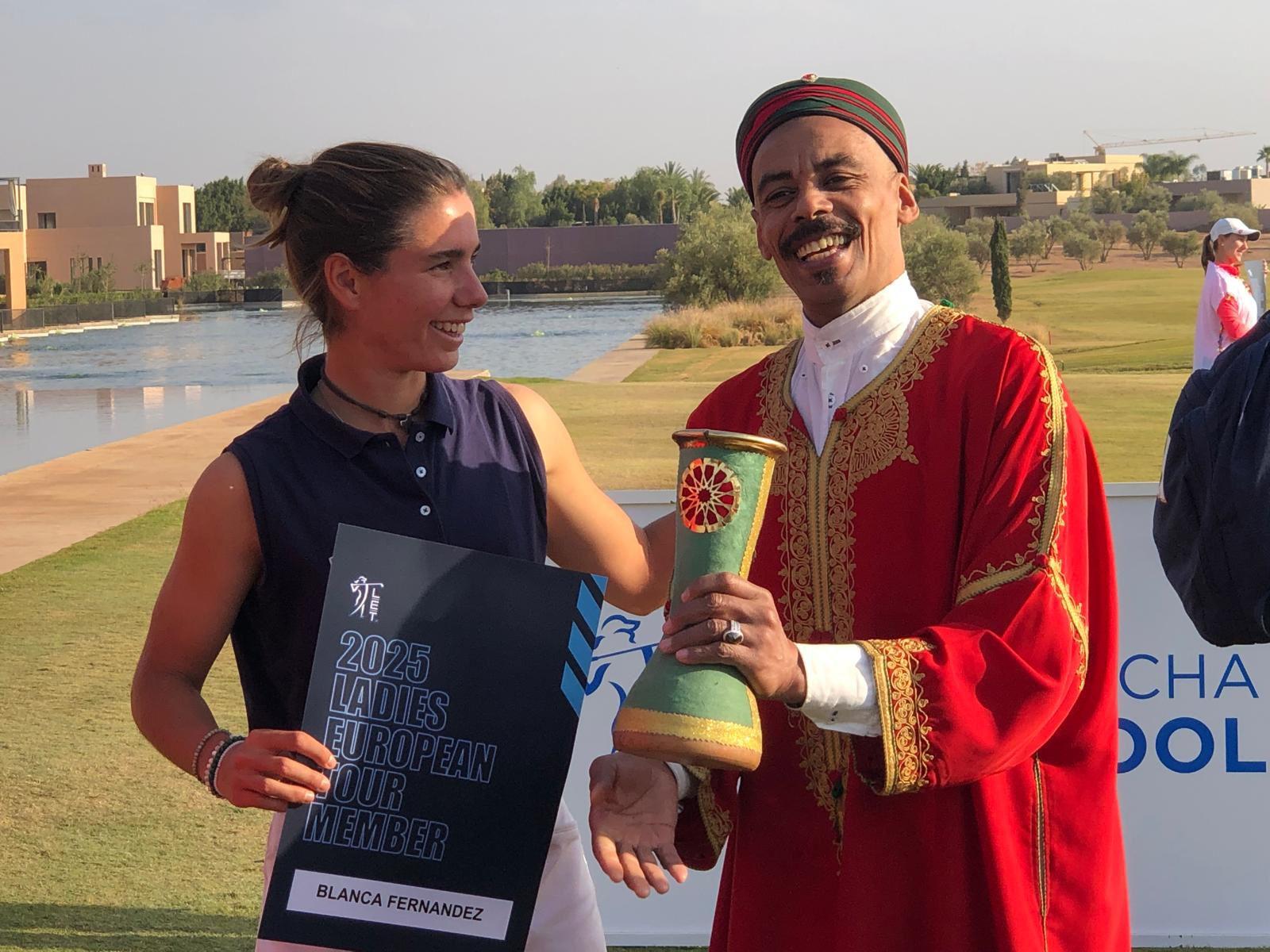 Blanca Fernández García-Poggio, tras el torneo de Marruecos.