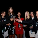 El equipo de Europa continental del Junior Vagliano Trophy, con Cayetana Fernández, en medio, de rojo. Foto: The R&A
