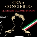 Cartel cena-concierto El arte de Giacomo Puccini.