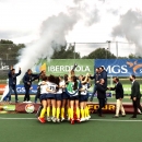 El equipo femenino celebra el título de Liga 2020-2021.