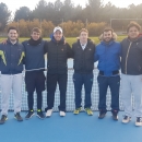 Varios de los jugadores del equipo masculino absoluto de tenis: Ignacio Álvarez Mon, Rafael Ruiz, Darío García, Sergio Magro, Íñigo Santos, Alberto Santos y José Eraña. 