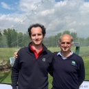 Antonio (izda.) y Fernando Mata, padre e hijo y jugadores de golf del Club. Foto. FedgolfMadrid