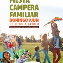 Cartel Fiesta Campera familiar.
