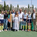 Homenaje a las tres jugadoras del Club que se retiran. Foto: Miguel Ángel Ros / CCVM