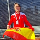 Juan Carlos Andrade en el Campeonato del Mundo Seniors de Tenis.