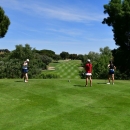 Jugadoras de golf, en el Club de Campo Villa de Madrid.