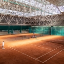 Pista de tenis cubierta de tierra batida del Club. Foto: Miguel Ros