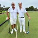 Santiago Pardo (izda.), subcampeón de España de croquet Tier 4. Foto: Fecroquet